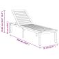 Preview: Sonnenliege Grau 200 x 55 x 35 cm Massivholz Akazie