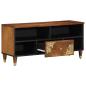 Preview: TV-Schrank 100x33x46 cm aus massivem Mangoholz