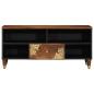 Preview: TV-Schrank 100x33x46 cm aus massivem Mangoholz