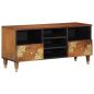 Preview: ARDEBO.de - TV-Schrank 100x33x46 cm Massivholz Mango