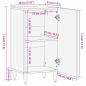 Preview: Sideboard 40x33x75 cm Massivholz Mango