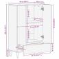 Preview: Highboard 60x33x100 cm Massivholz Mango