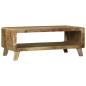 Preview: Couchtisch 90x50x35 cm Massiv Grobholz Mango