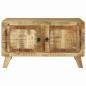 Preview: Couchtisch 80x54x45 cm Massivholz Raues Mango