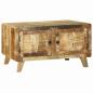 Preview: Couchtisch 80x54x45 cm Massivholz Raues Mango