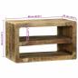 Preview: TV-Schrank 60x32x36 cm Massivholz Mango