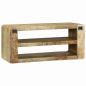 Preview: TV-Schrank 80x32x36 cm Massivholz Mango