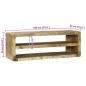 Preview: TV-Schrank 100x32x36 cm Mango Massivholz