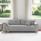Preview: 3-Sitzer Sofa in Wolkengrau, 180 cm, Stoff