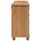 Preview: Schubladenkommode mit Schubladen ASKIM Braun 79 x 40 x 133,5 cm