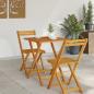 Preview: Klappgarten-Tisch Quadratisch 60x60x72 cm Massivholz Akazie