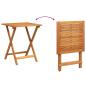 Preview: Klappgarten-Tisch Quadratisch 60x60x72 cm Massivholz Akazie