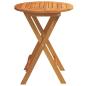 Preview: Klappbarer Gartentisch Rund Ø60x72 cm Massivholz Akazie