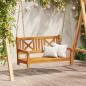 Preview: ARDEBO.de - 2-Sitzer Garten Schwingbank 110x56x58 cm aus solidem Akazienholz