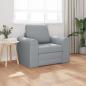 Preview: ARDEBO.de - Boden Schlafsofa 2-in-1 Hellgrau 98x71x83 cm Stoff