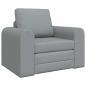 Preview: Boden Schlafsofa 2-in-1 Hellgrau 98x71x83 cm Stoff
