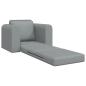 Preview: Boden Schlafsofa 2-in-1 Hellgrau 98x71x83 cm Stoff