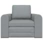 Preview: Boden Schlafsofa 2-in-1 Hellgrau 98x71x83 cm Stoff