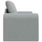Preview: Boden Schlafsofa 2-in-1 Hellgrau 98x71x83 cm Stoff