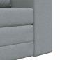 Preview: Boden Schlafsofa 2-in-1 Hellgrau 98x71x83 cm Stoff