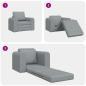 Preview: Boden Schlafsofa 2-in-1 Hellgrau 98x71x83 cm Stoff