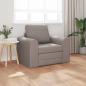 Preview: ARDEBO.de - Floor Sofa Bett 2-in-1 Taupe 98x71x83 cm Stoff