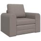 Preview: Floor Sofa Bett 2-in-1 Taupe 98x71x83 cm Stoff