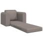 Preview: Floor Sofa Bett 2-in-1 Taupe 98x71x83 cm Stoff