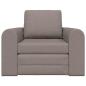 Preview: Floor Sofa Bett 2-in-1 Taupe 98x71x83 cm Stoff
