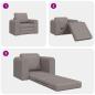 Preview: Floor Sofa Bett 2-in-1 Taupe 98x71x83 cm Stoff