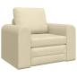 Preview: Boden Sofa Bett 2-in-1 Creme 98x71x83 cm Stoff