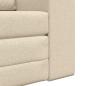 Preview: Boden Sofa Bett 2-in-1 Creme 98x71x83 cm Stoff