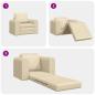 Preview: Boden Sofa Bett 2-in-1 Creme 98x71x83 cm Stoff