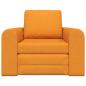 Preview: Boden Sofa Bett 2-in-1 Dunkelgelb 98x71x83 cm Stoff