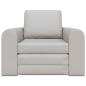 Preview: Schlafsofa 2-in-1 Wolkengrau 98x71x83 cm Stoff