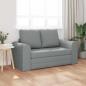 Preview: Boden-Sofa-Bett 2-in-1 Hellgrau 148x71x83 cm Gewebe