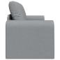 Preview: Boden-Sofa-Bett 2-in-1 Hellgrau 148x71x83 cm Gewebe