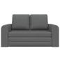 Preview: Boden Schlafsofa 2-in-1 Dunkelgrau 148x71x83 cm Stoff