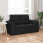 Preview: Boden Sofa Bett 2-in-1 Schwarz 148x71x83 cm Stoff