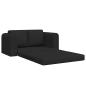 Preview: Boden Sofa Bett 2-in-1 Schwarz 148x71x83 cm Stoff