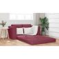 Preview: ARDEBO.de - Boden Schlafsofa 2-in-1 Weinrot 148x71x83 cm Stoff