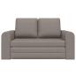 Preview: Schlafsofa Taupe 148 x 71 x 83 cm Stoff