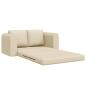 Preview: Boden Schlafsofa 2-in-1 Creme 148x71x83 cm Stoff