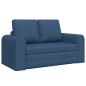 Preview: Boden-Schlafsofa 2-in-1 Blau 148x71x83 cm Stoff