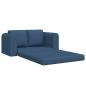 Preview: Boden-Schlafsofa 2-in-1 Blau 148x71x83 cm Stoff