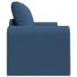 Preview: Boden-Schlafsofa 2-in-1 Blau 148x71x83 cm Stoff