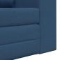 Preview: Boden-Schlafsofa 2-in-1 Blau 148x71x83 cm Stoff