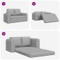 Preview: Boden Schlafsofa 2-in-1 Wolken Grau 148x71x83 cm Stoff