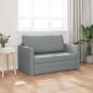 Preview: Boden Sofa Bett 2-in-1 Hellgrau 124x71x78 cm Stoff