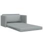 Preview: Boden Sofa Bett 2-in-1 Hellgrau 124x71x78 cm Stoff